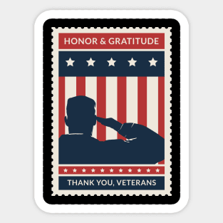 Thank You, Veterans (USA) Sticker